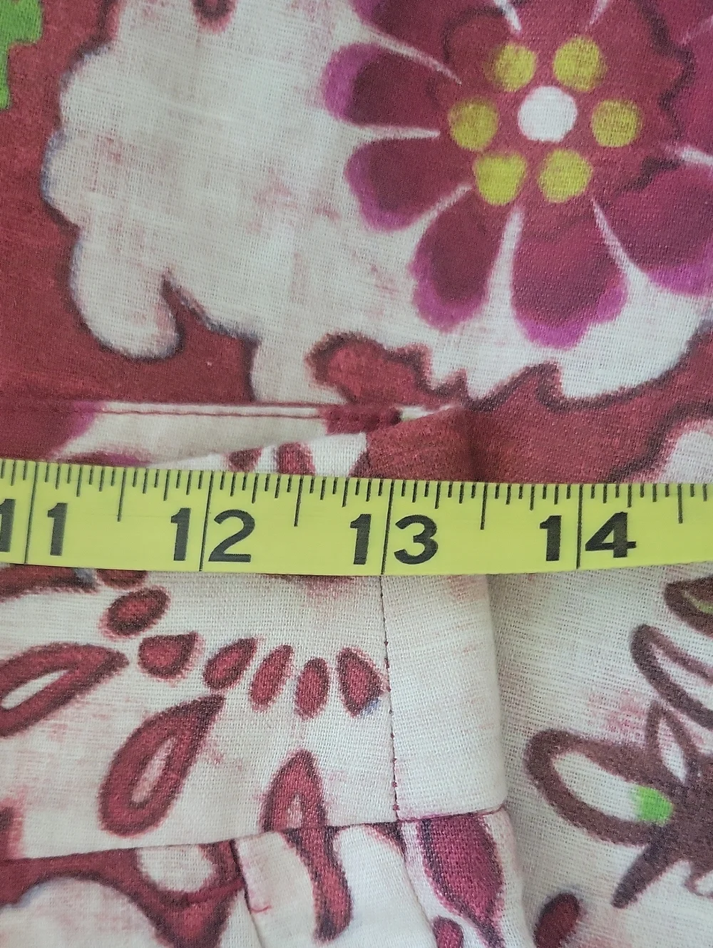 Zara Linen Blend Printed Pants Wide Leg Size S